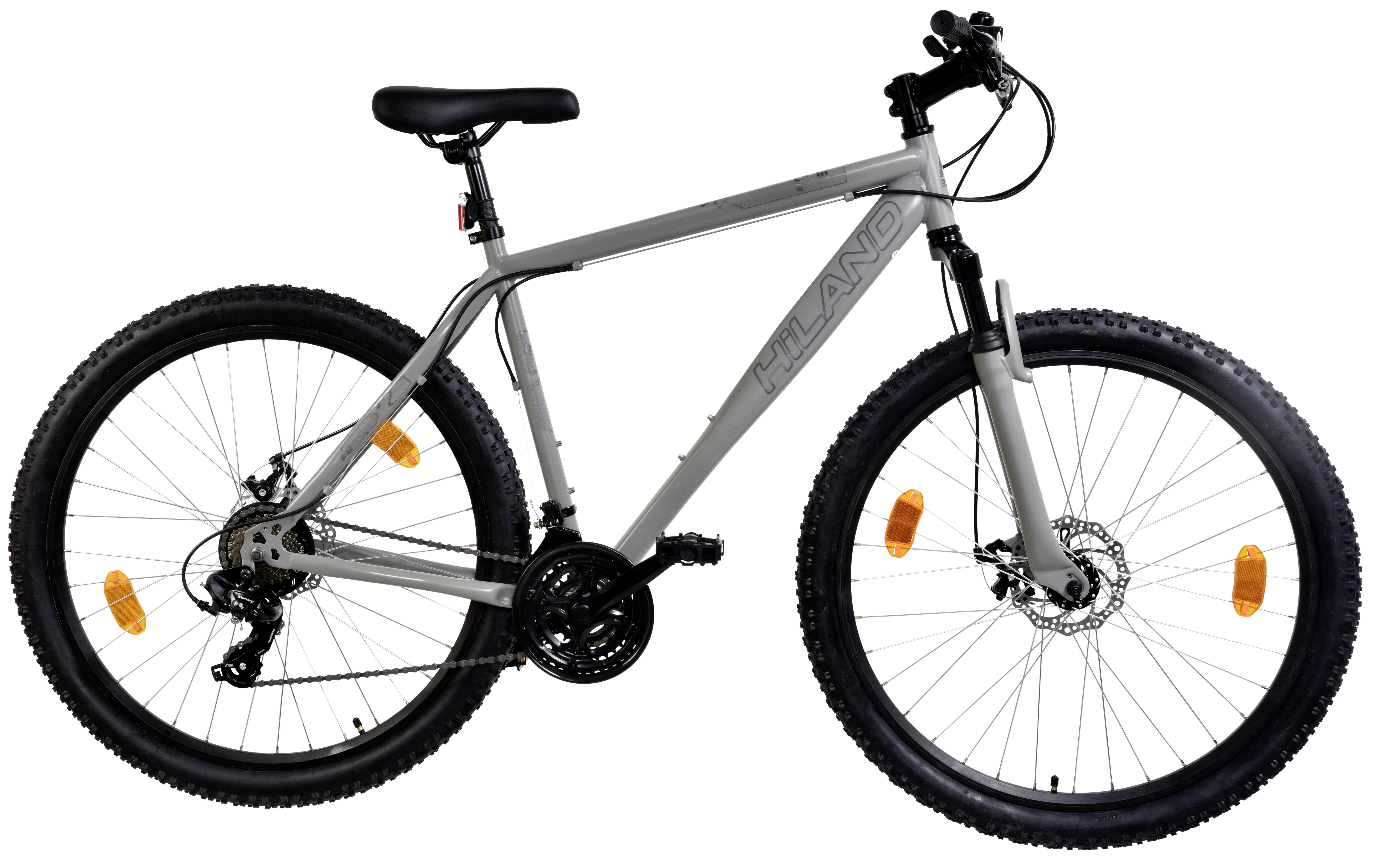 Herren Mountainbike 27,5 Zoll Hiland 21 Gänge - Schwarz, MODERN, Metall (21/75/139cm)