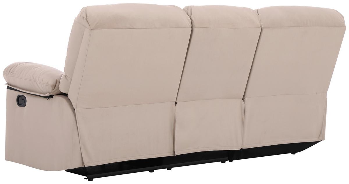 Ecksofa Boston - Beige/Schwarz, Basics, Textil/Metall (159/216cm) - P & B