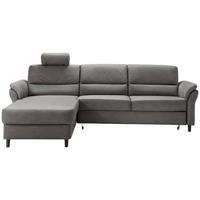 Ecksofa Cavoli Anthrazit S: 176x279 cm - Anthrazit/Schwarz, MODERN, Textil (176/279cm) - Livetastic