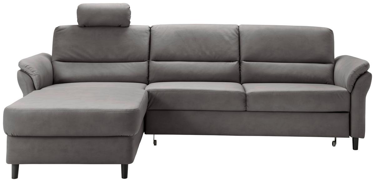 Ecksofa Cavoli Anthrazit S: 176x279 cm - Anthrazit/Schwarz, MODERN, Textil (176/279cm) - Livetastic