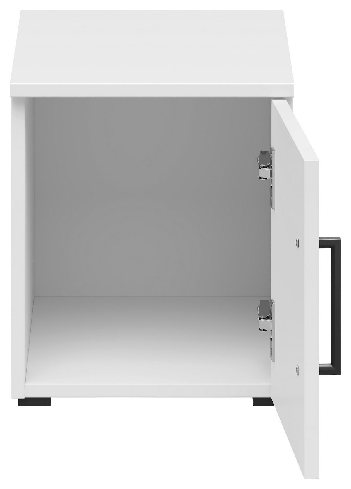 Nadstavec na skriňu MULTISTAURAUM š: 30cm - čierna/biela, Modern, kompozitné drevo/plast (30/35/40cm)