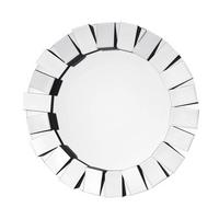 Nástenné zrkadlo strieborné - strieborná, Basics, kov/sklo (80/80/5cm)