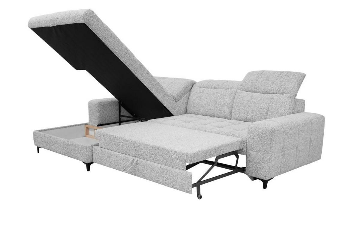 Sedačka SANTORINI, levá, šedá - Moderní (193/291cm) - Premium Living