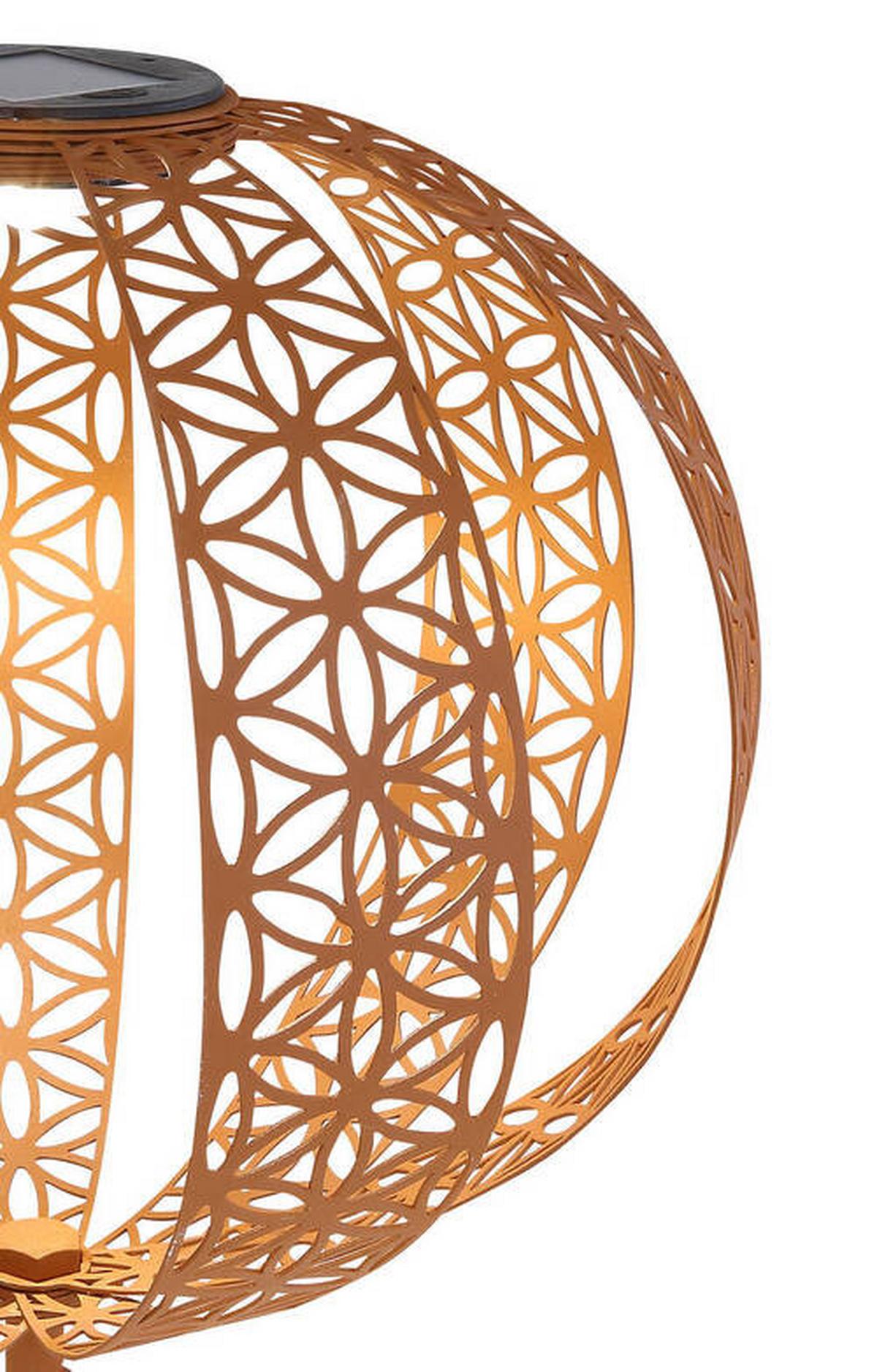 Solarleuchte 33646r - Rostfarben, Design, Metall (30/41cm) - Globo