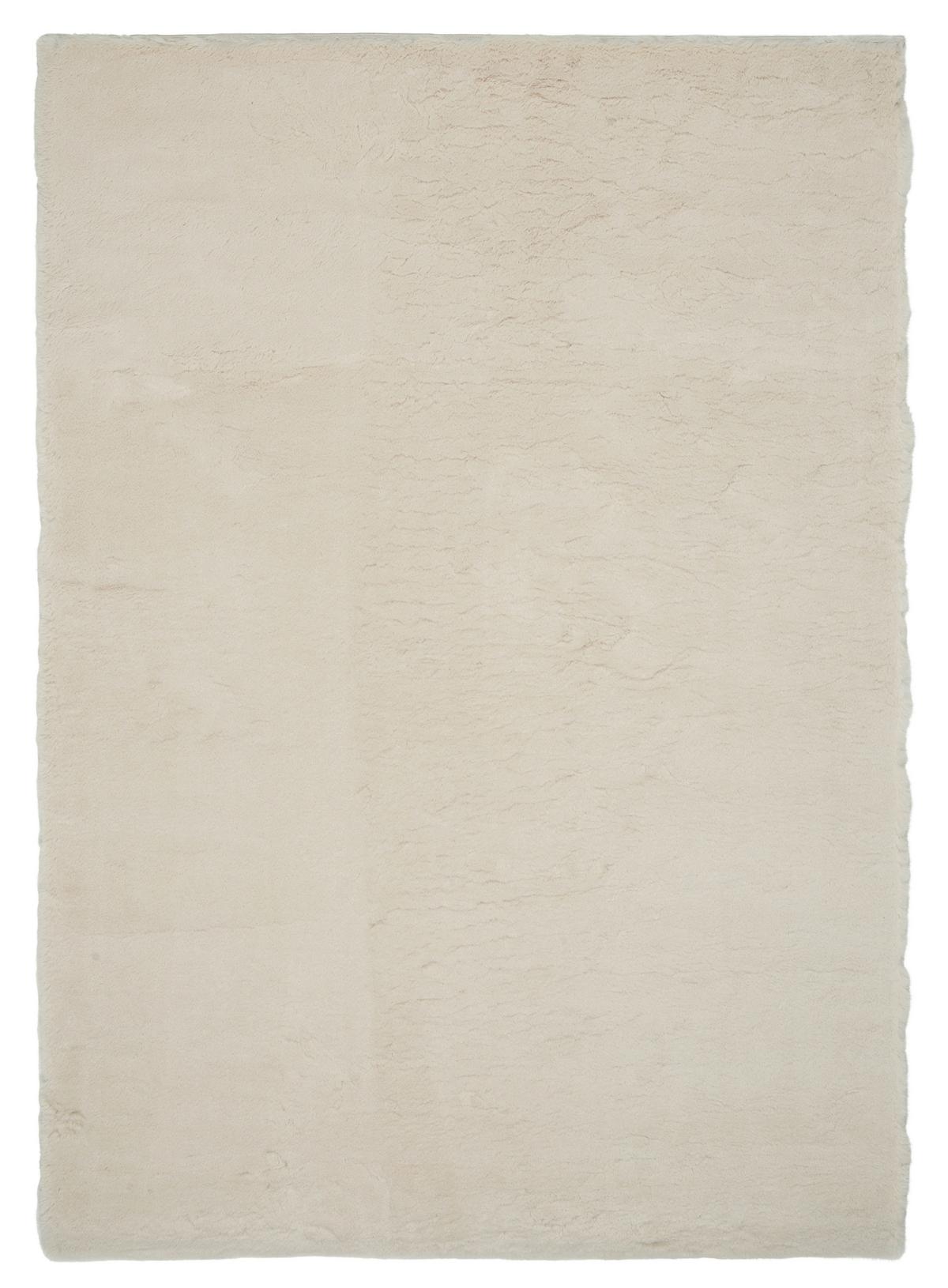 TKANÝ KOBEREC Fuzzy 2, 120/170cm, krémová - krémová, Moderní, textil (120/170cm) - Mömax