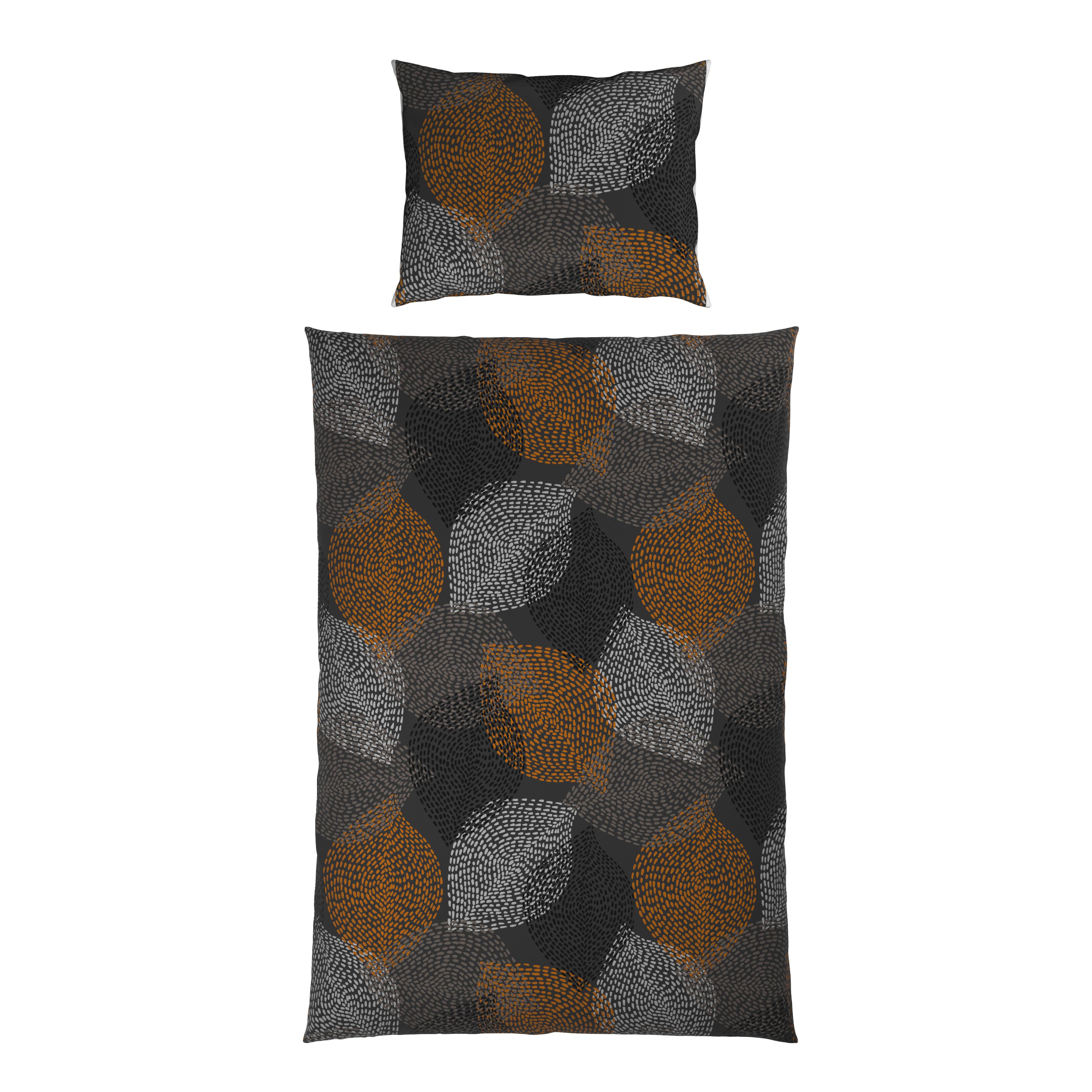 BETTWÄSCHE DIANA - Braun/Grau, MODERN, Textil - Luca Bessoni