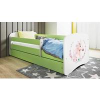 Kinder-/Juniorbett Babydreams Inkl. Matratze 80x160 - Birkefarben/Weiß, MODERN, Holz/Holzwerkstoff (80/160cm) - MID.YOU