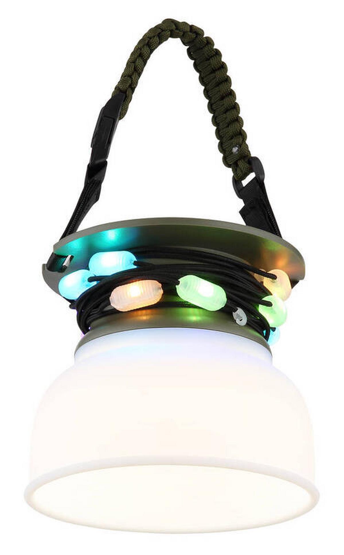 Solarleuchte 36819 - Schwarz/Weiß, Basics, Kunststoff/Textil (14,5/25cm) - Globo