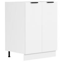 Küchenunterschrank Fasola Weiß B: 60 cm - Weiß, Trend, Holzwerkstoff (60/82/46cm) - MID.YOU