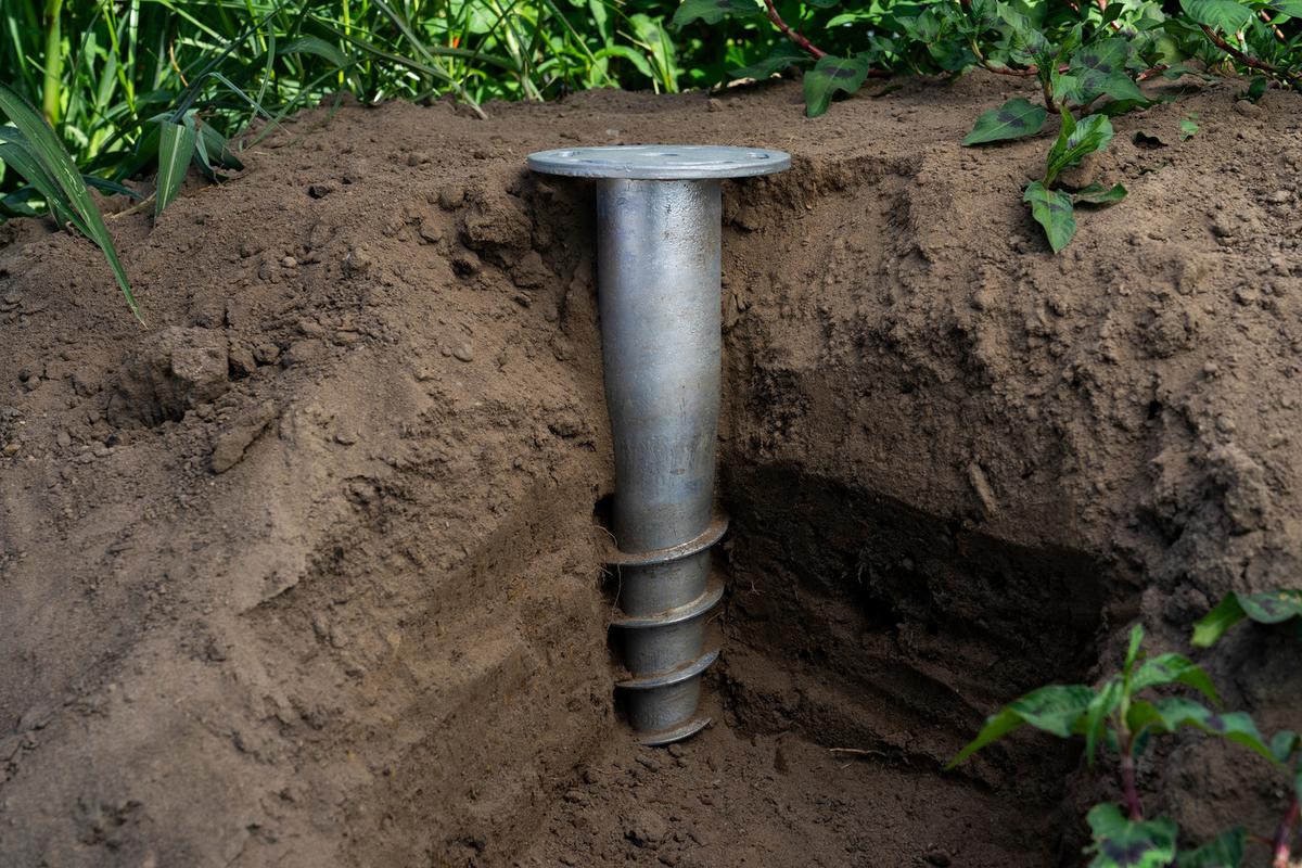 Fundament Erdanker Mit Gewinde - Silberfarben, Basics, Metall (16/50cm)