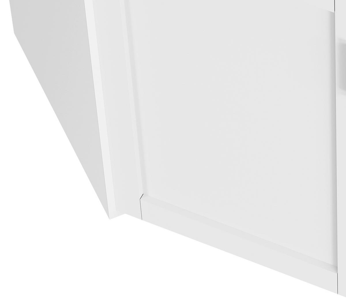 Servierwagen Pastano Weiß, Eiche Dekor B: 114 cm - Honigeiche/Weiß, Basics, Holzwerkstoff/Kunststoff (114/89/39cm) - MID.YOU