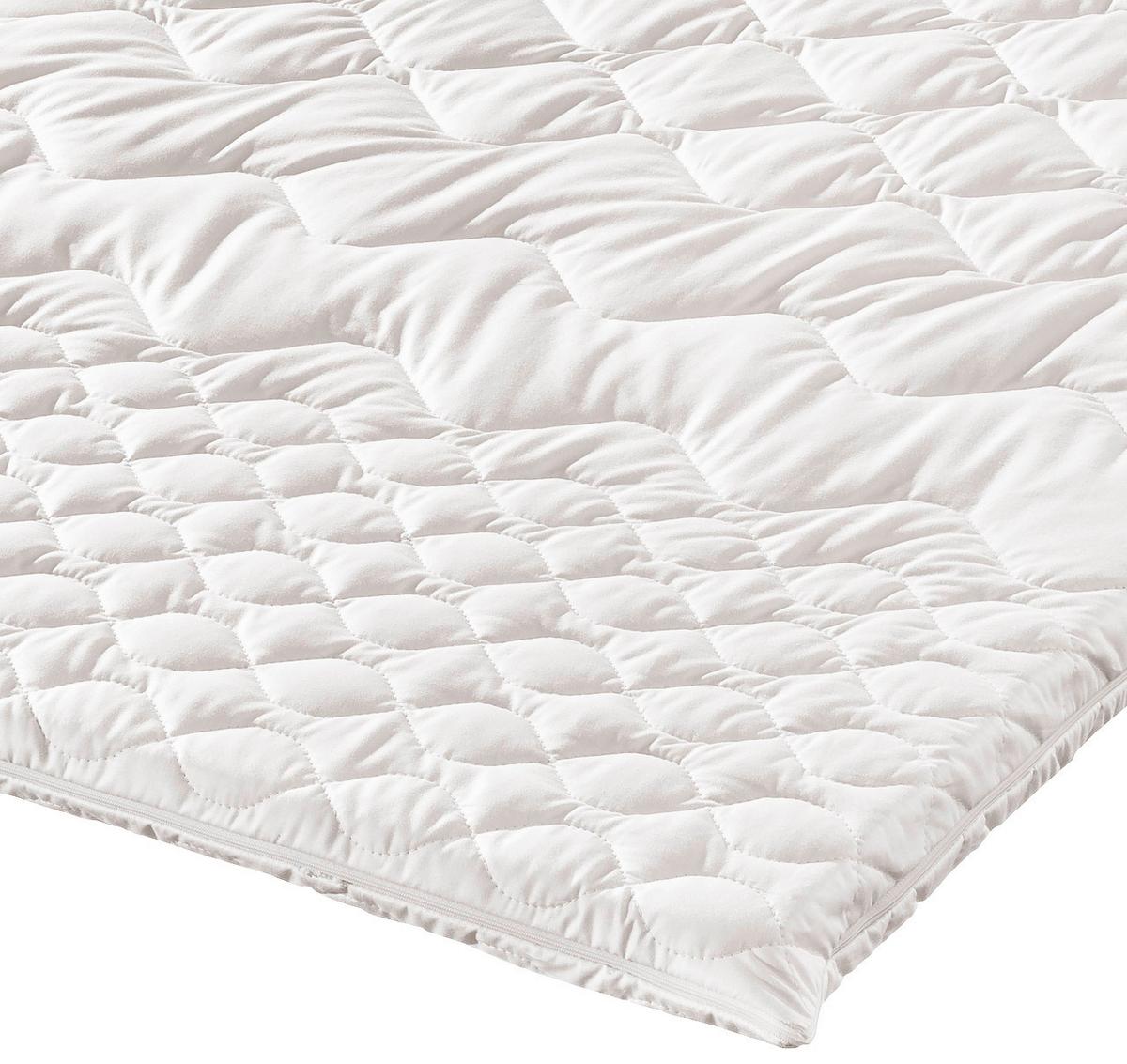 Topper Softly Komfort Polyurethanschaumkern 7 Zonen - Weiß, Basics, Textil (160/200cm) - FAN