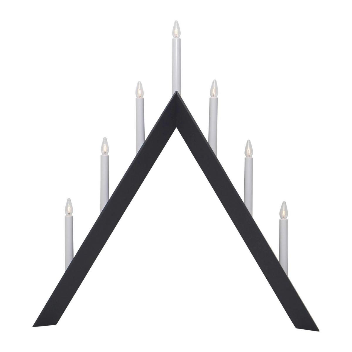 Led-dekoleuchte 410214 Kerzenständer - Anthrazit/Weiß, Basics, Holz/Kunststoff (60/7/64,5cm) - Eglo