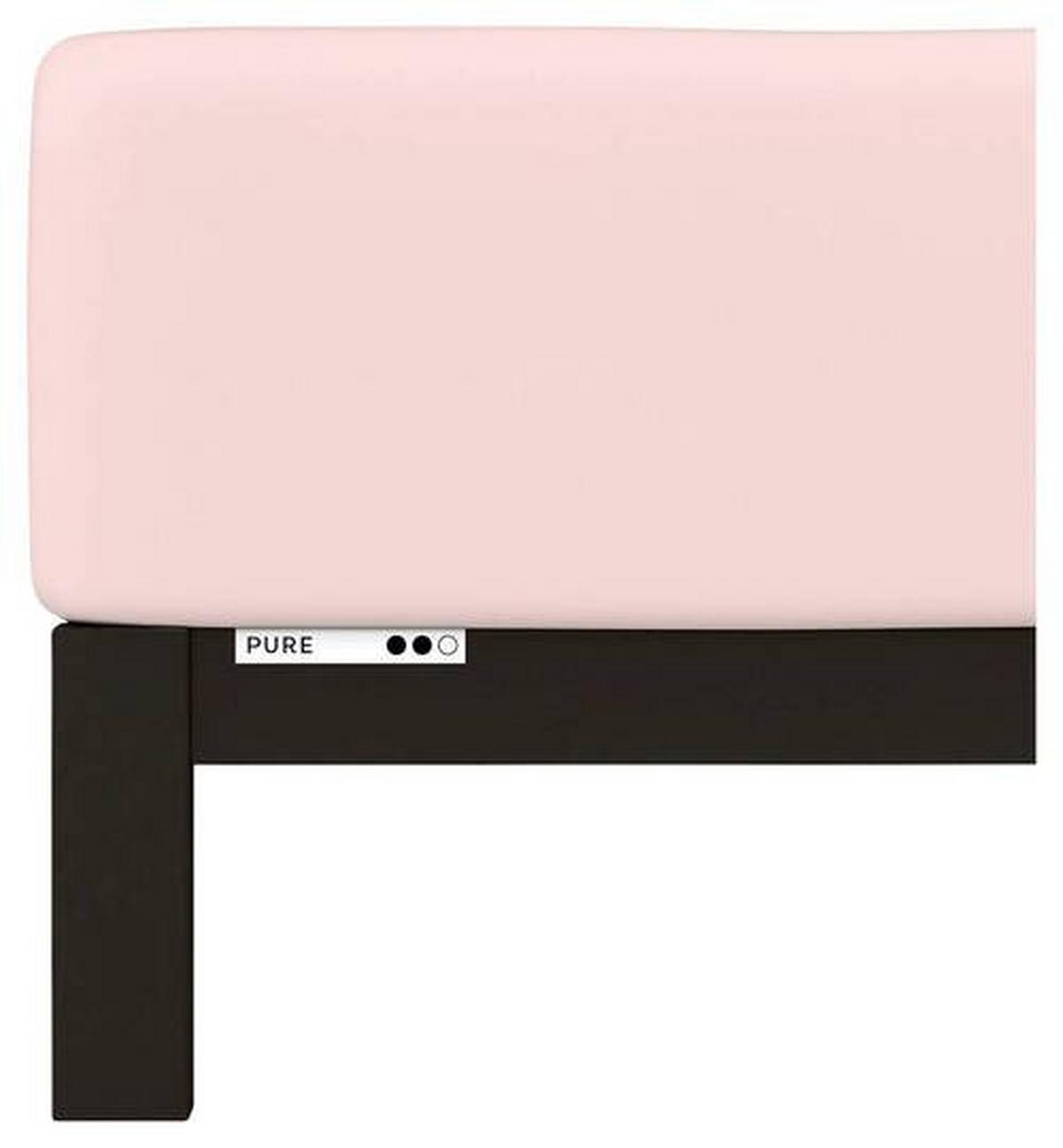 Boxspring-spannleintuch Pure Boxspring - Hellrosa, Basics, Textil (180-200/200-220cm) - Schlafgut