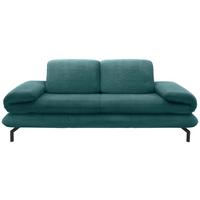 2-sitzer-sofa Petrol - Petrol/Schwarz, Design, Textil (204 (264)/83 (110)/98cm) - LOOKS by W.Joop