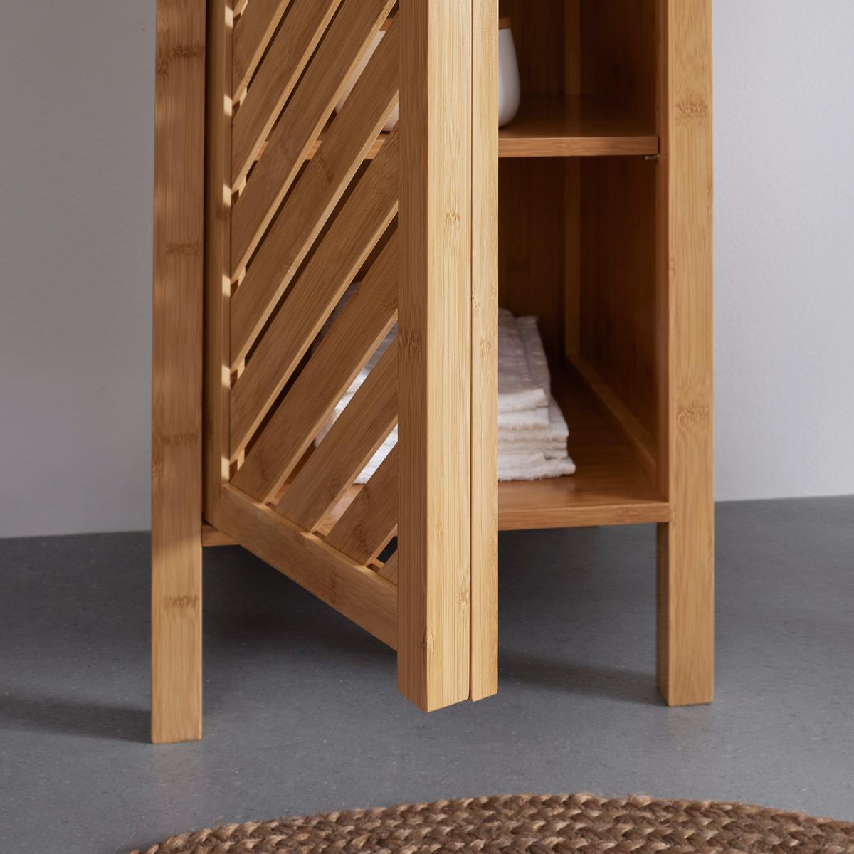Regál do koupelny BONNY přírodní barvy - přírodní barvy, Moderní, přírodní materiály (35/85/36cm) - P & B