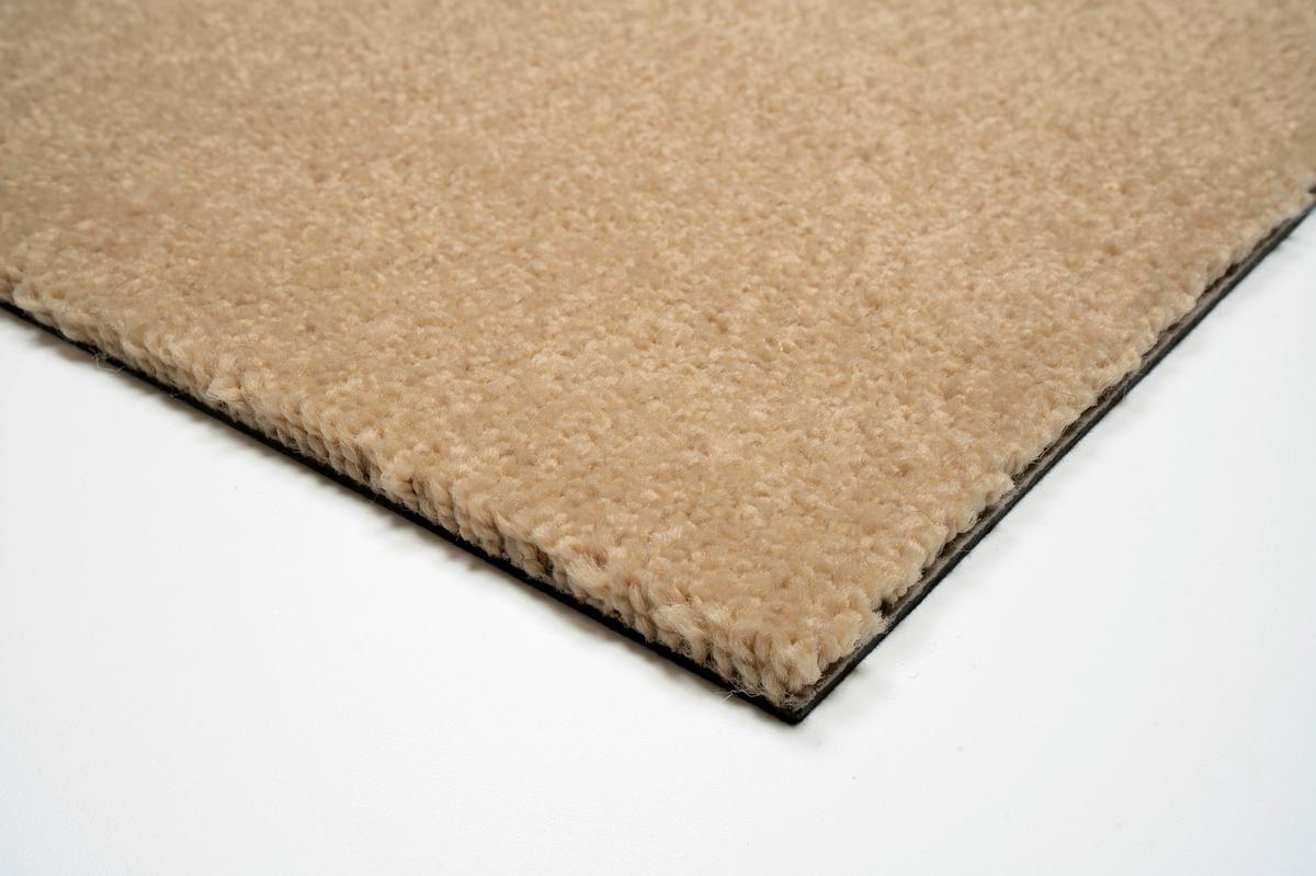 Teppichfliese Beige Carousel 50x50 cm Florhöhe 10 mm - Beige, Basics, Textil (50/50cm)