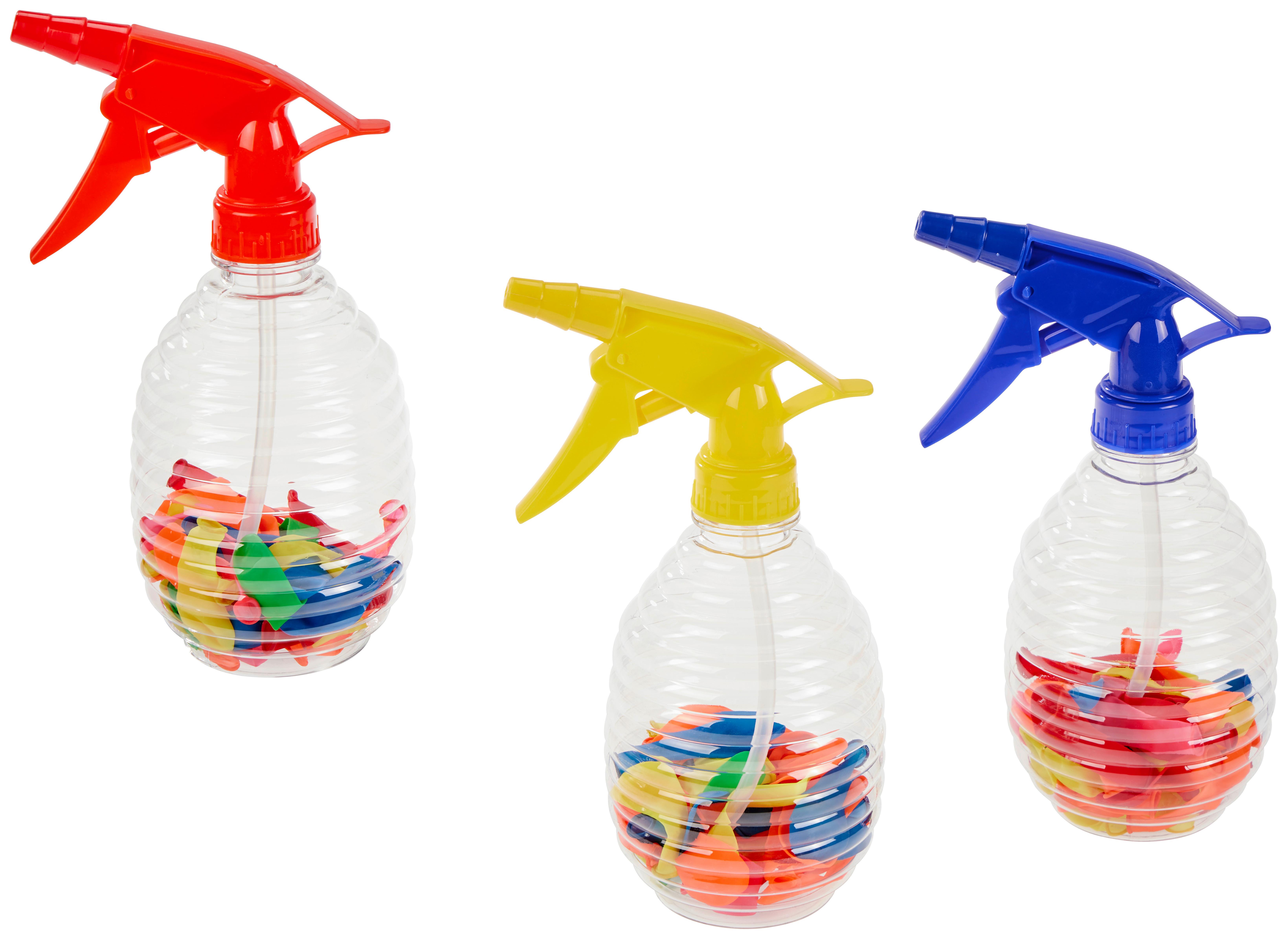 Wasserbombenset Ballonsprüher - Blau/Gelb, Basics, Kunststoff (0,5l)