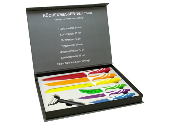 Messerset 7 teilig - Multicolor, MODERN, Metall (370/3,5/27,2cm) - Collini Messerset 7 teilig - Multicolor, MODERN, Metall (370/3,5/27,2cm) - Collini