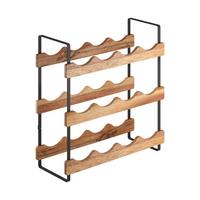 Flaschenregal York Lava - Akaziefarben, Basics, Holz (39/15/36cm) - Metaltex