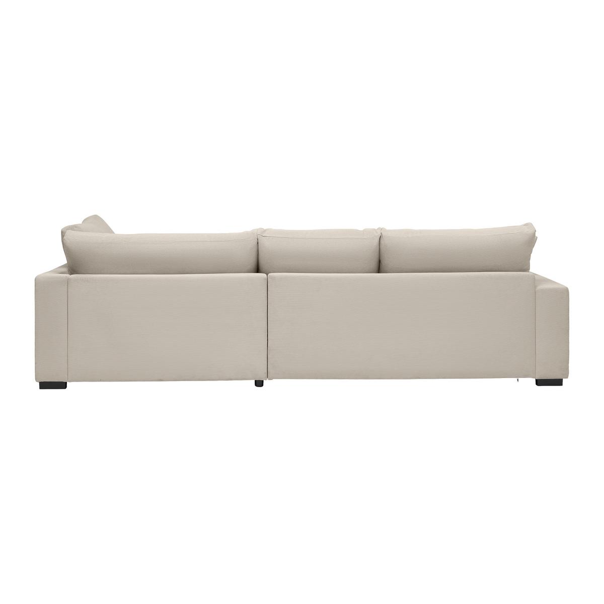 Rohová sedačka PEDRO, pravá, šedohnědá - černá/šedohnědá, Moderní, textil/plast (300/190cm) - Mömax