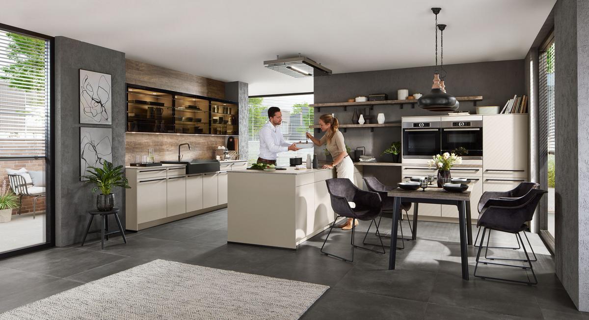 Einbauküche Eastbourne Frei Planbar Modernes Design - Weiß, MODERN, Holzwerkstoff - Vertico