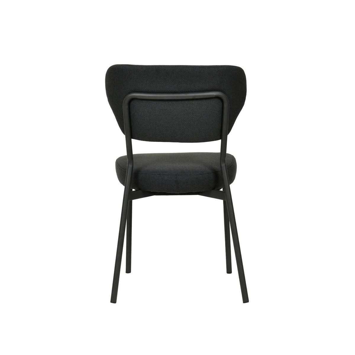 Gartensesselset 2er 2x Duko Stapelstuhl mit Bezug - Schwarz, Basics, Kunststoff/Textil (52/82/54cm)