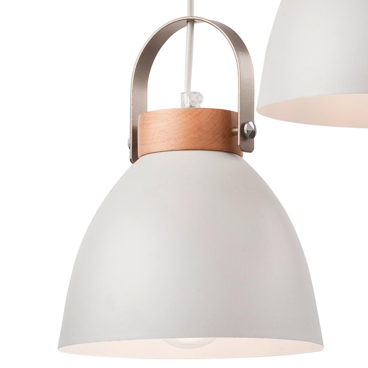 Pendelleuchte 31811 Danielle - Weiß Hochglanz, KONVENTIONELL, Holz/Metall (79/37/12cm)