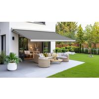 Markise Grau 350x250 Cm - Grau, Basics, Metall (350/250cm) - Schwöller