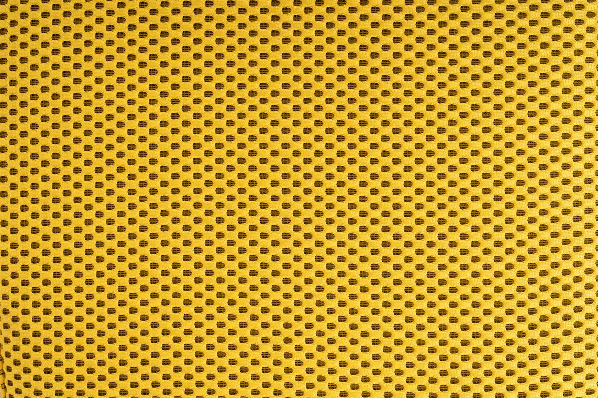 Sitzbank Carla Gelb, mit Stauraum, L: 95 cm - Gelb/Schwarz, Design, Textil/Metall (95/36/43cm)