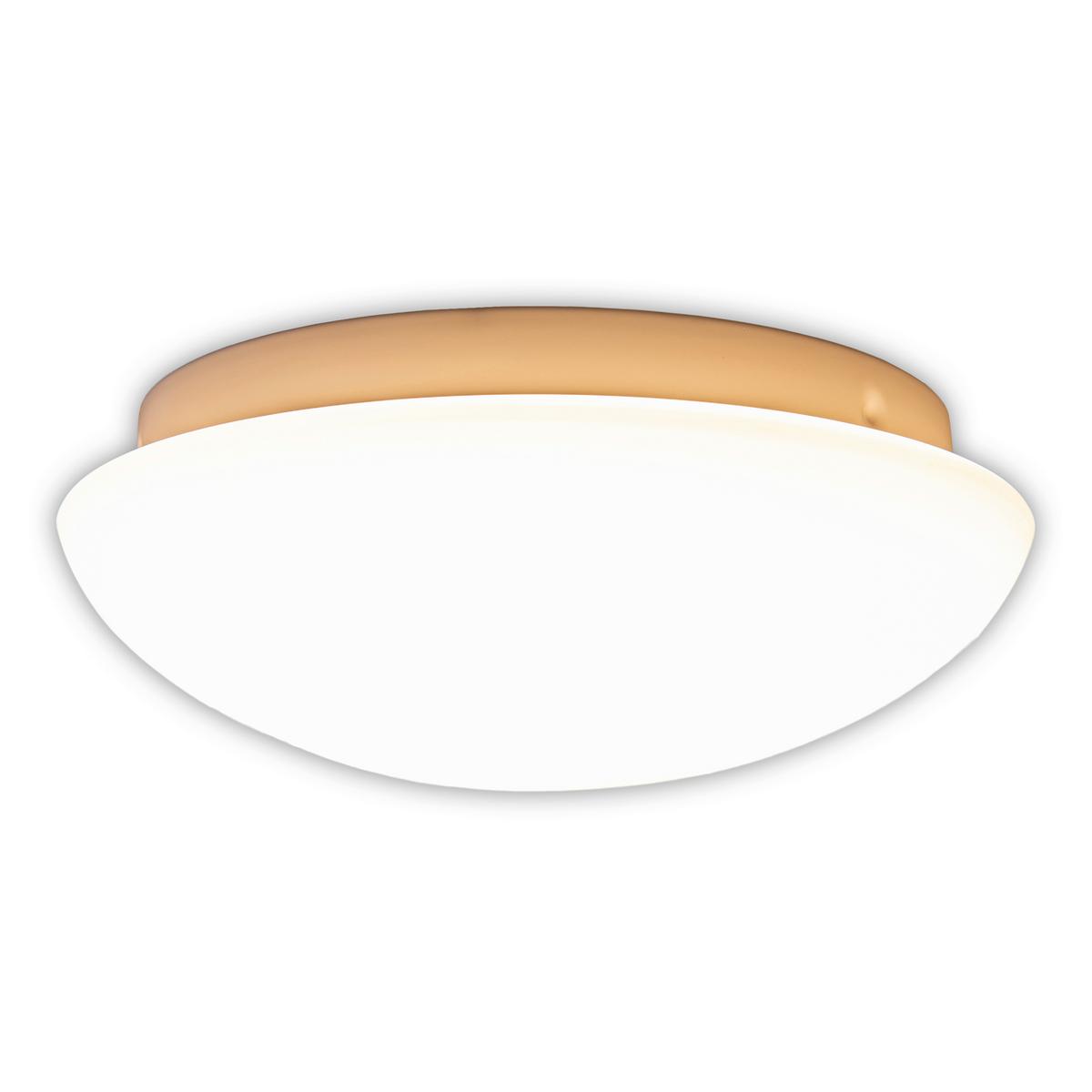 Led-deckenleuchte Ø 25,5 Cm Rund - Weiß, Basics, Glas/Metall (25,5/10cm) - Näve