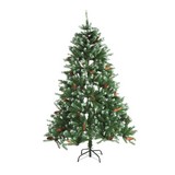 Weihnachtsbaum Christmas - Grün, MODERN, Kunststoff/Metall (90/90/150cm)