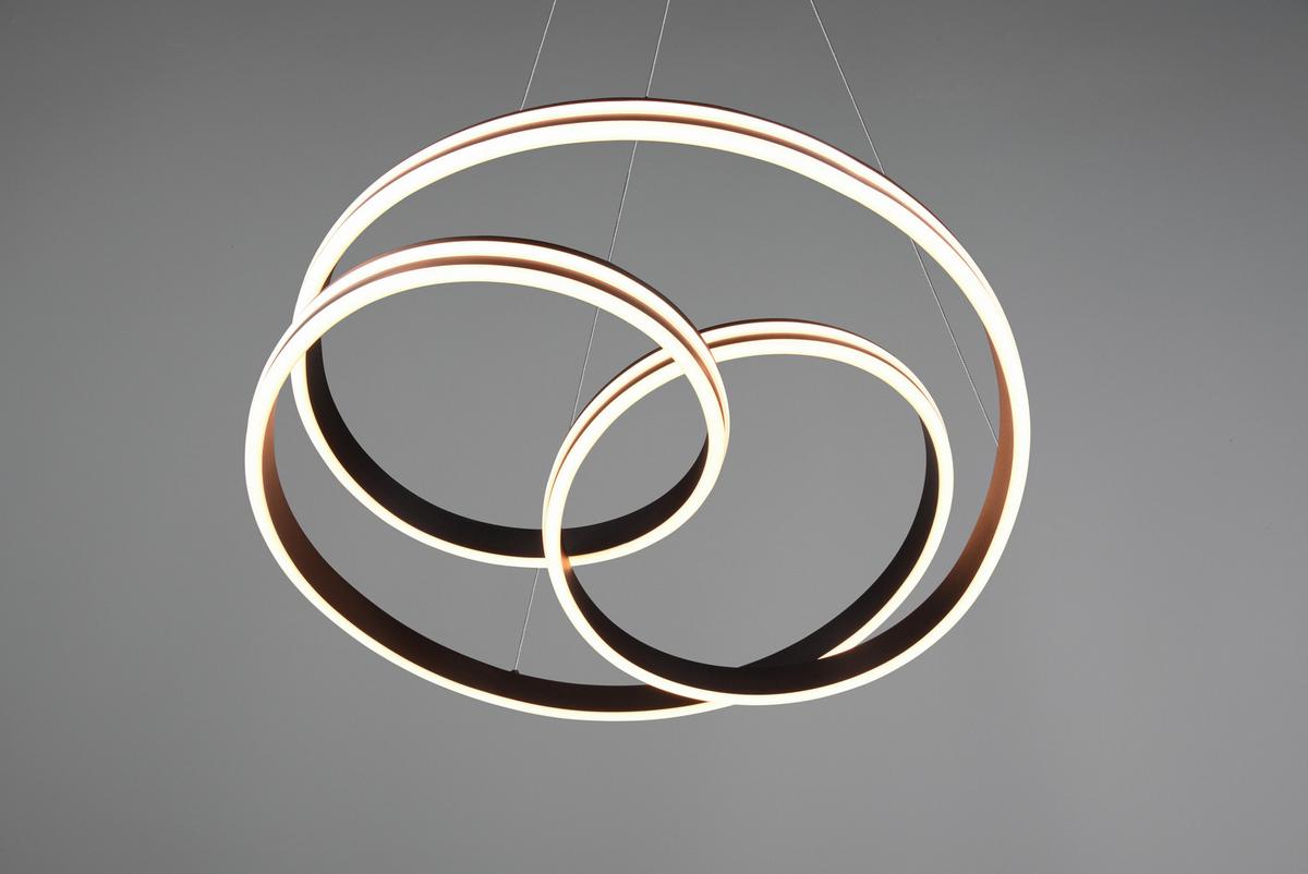 Led-hängeleuchte Nuria H: 150 Cm 1-Flammig Dimmbar - Schwarz, Basics, Metall (60/150cm) - Trio Leuchten