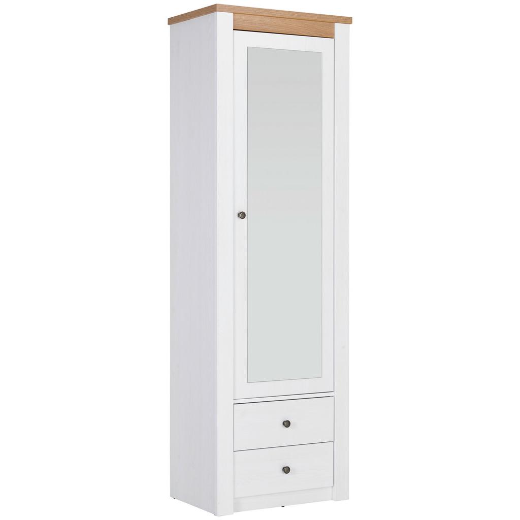 Garderobenschrank Rovigio Weiß, Eiche Dekor B: 62 cm