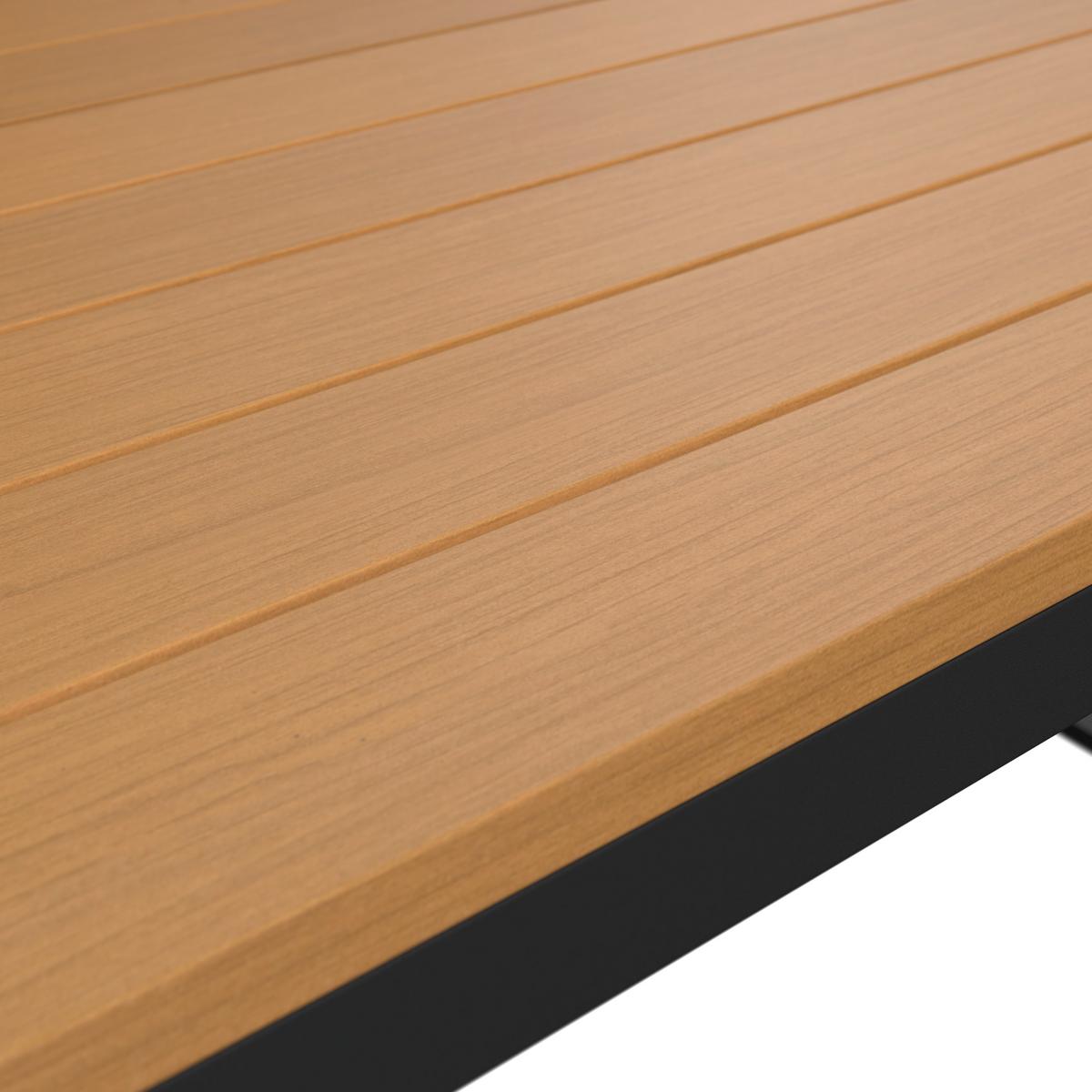 Loungegarnitur Lorca - Anthrazit/Naturfarben, MODERN, Kunststoff/Textil (158/217cm) - Beldano