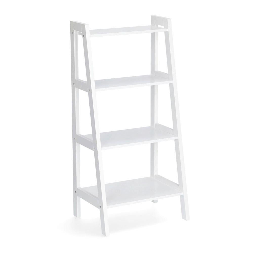 Standregal Weiß BxHxT: 43x32x90, 4 Ablagen - Basics, Holzwerkstoff (43/32/90cm) - Zeller Present