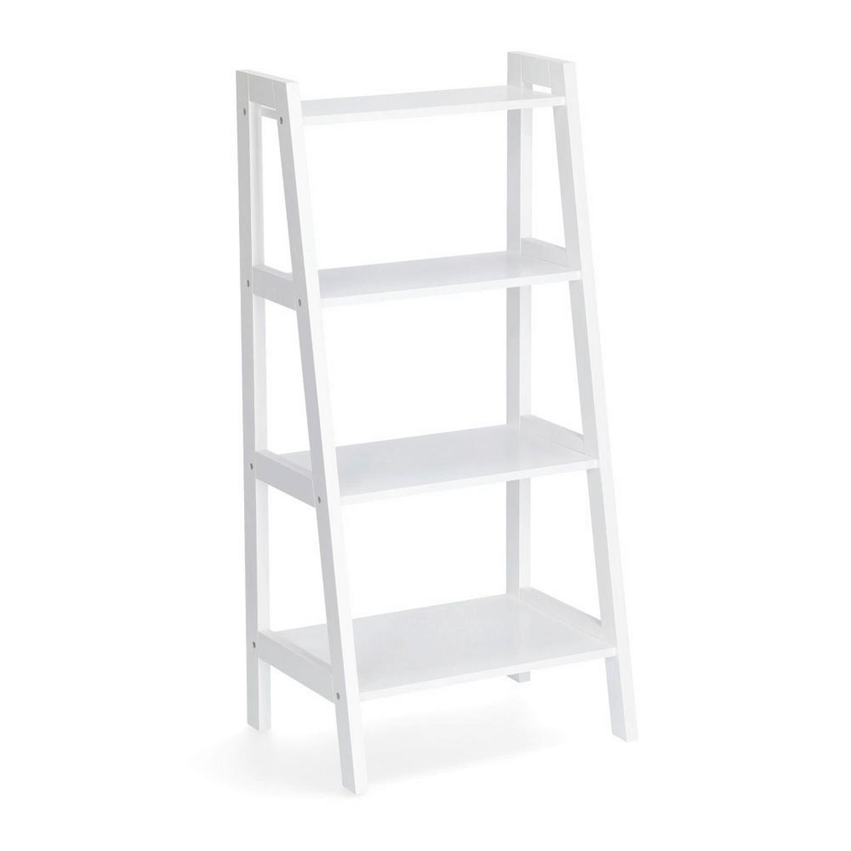 Standregal Weiß BxHxT: 43x32x90, 4 Ablagen - Basics, Holzwerkstoff (43/32/90cm) - Zeller Present