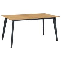 Ausziehtisch Oklahoma B: 160-200 Cm - Eichefarben/Schwarz, Design, Holzwerkstoff/Metall (160-200/90/76cm) - MID.YOU