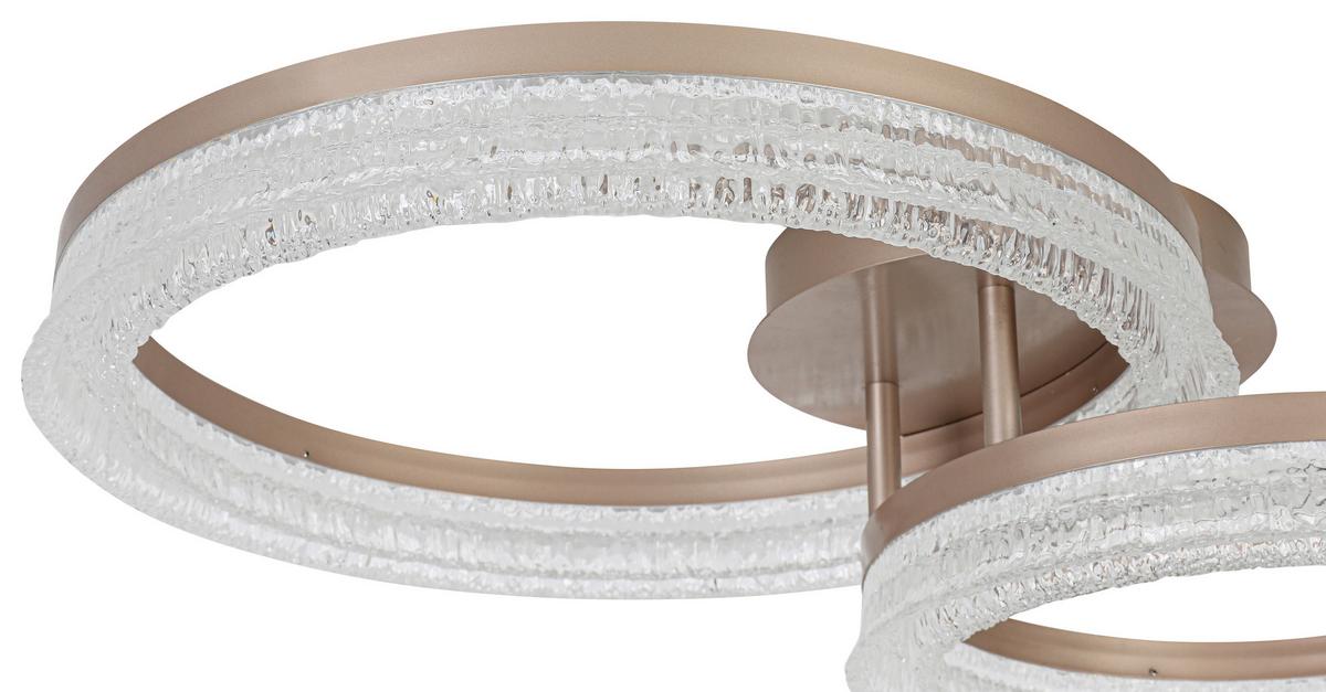 STROPNÍ LED SVÍTIDLO MARTIN - cappuccino, Moderní, kov/plast (41,5/62/14,5cm) - Mömax