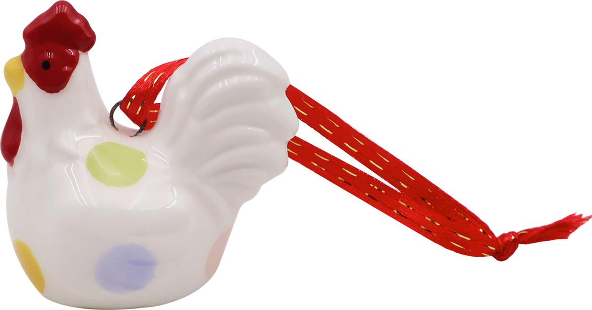 Dekohänger Wela - Multicolor/Weiß, KONVENTIONELL, Keramik - Luca Bessoni