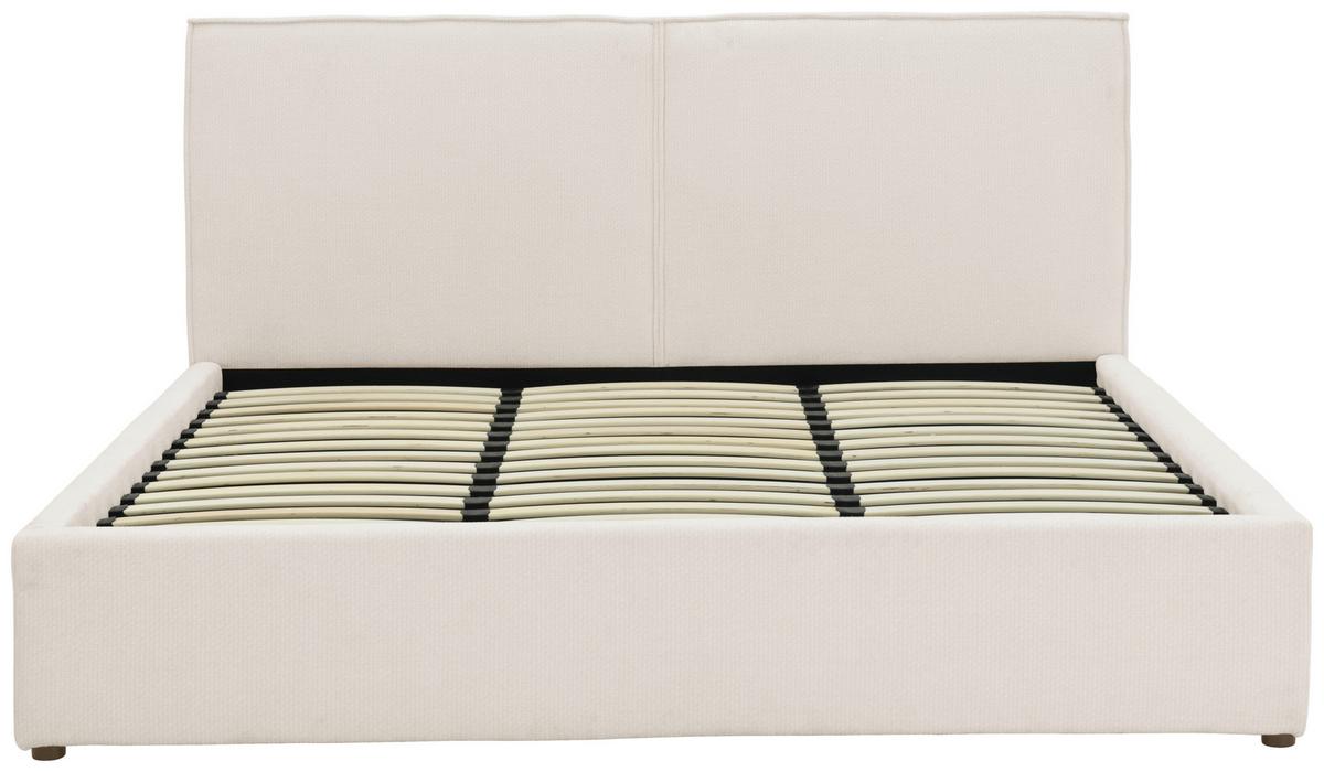 Polsterbett Lino Beige B: 195 Cm - Eichefarben/Beige, Design, Holz/Textil (195/105/222cm) - Livetastic