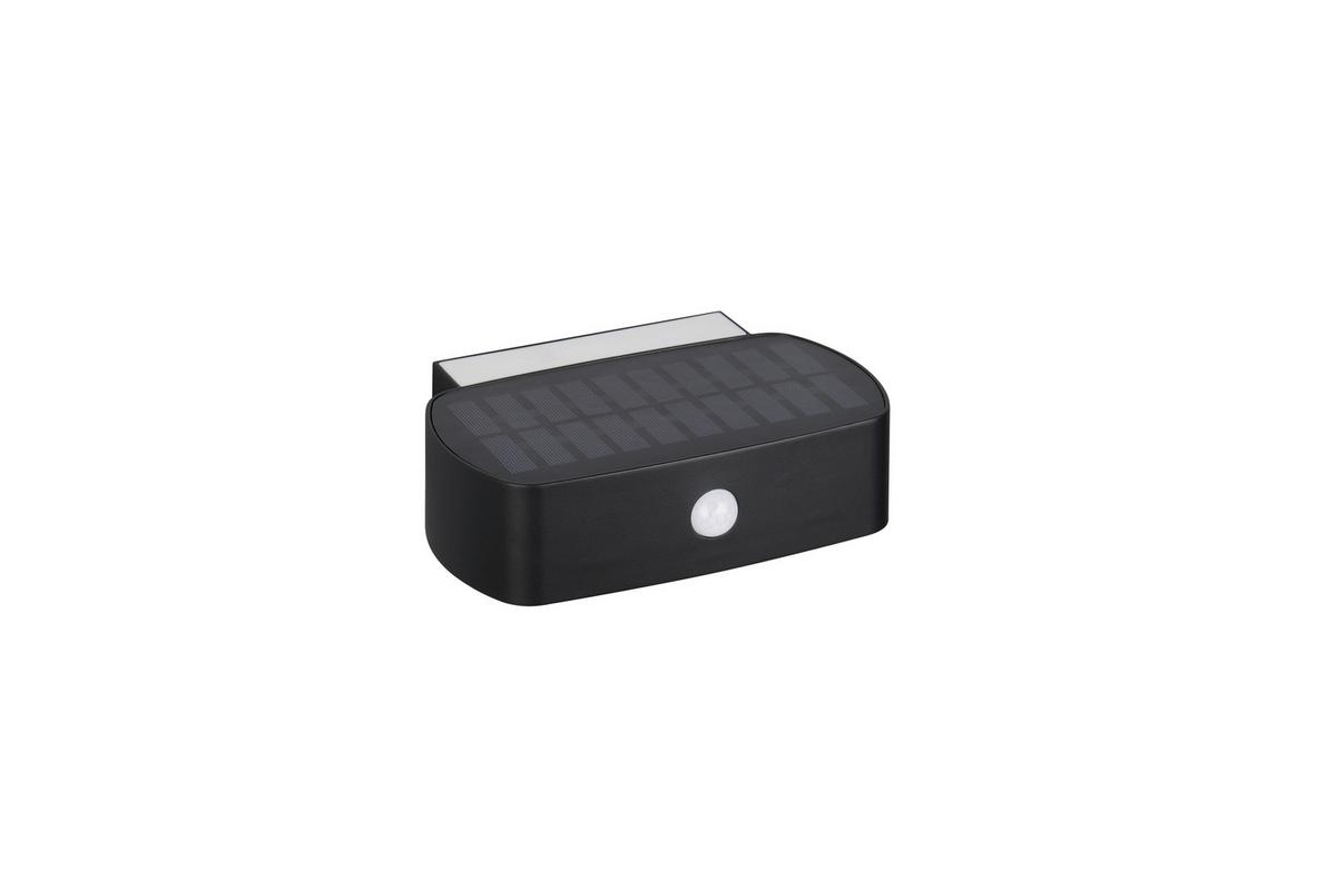Außenwandleuchte Bilbao Schwarz B: 6 cm - Schwarz, Design, Kunststoff (21,5/6/15,5cm)