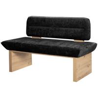 Sitzbank Beluna Ii - Eichefarben/Schwarz, KONVENTIONELL, Holzwerkstoff/Textil (120/87/67cm) - James Wood