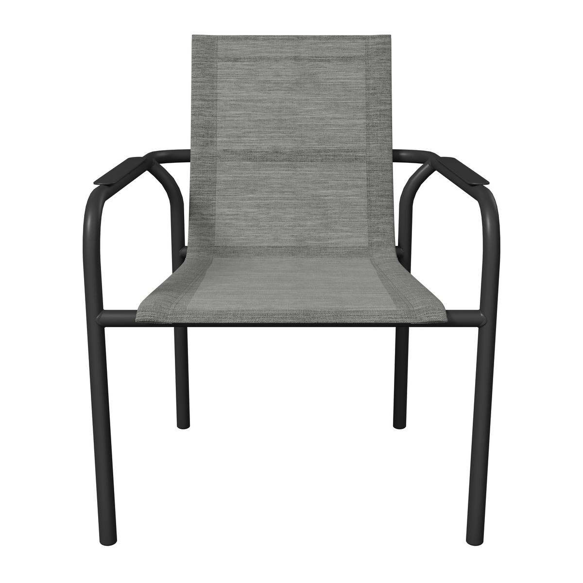 Gartenstuhl Mara - Beige/Grau, MODERN, Textil/Metall (60/87/63,5cm) - Beldano