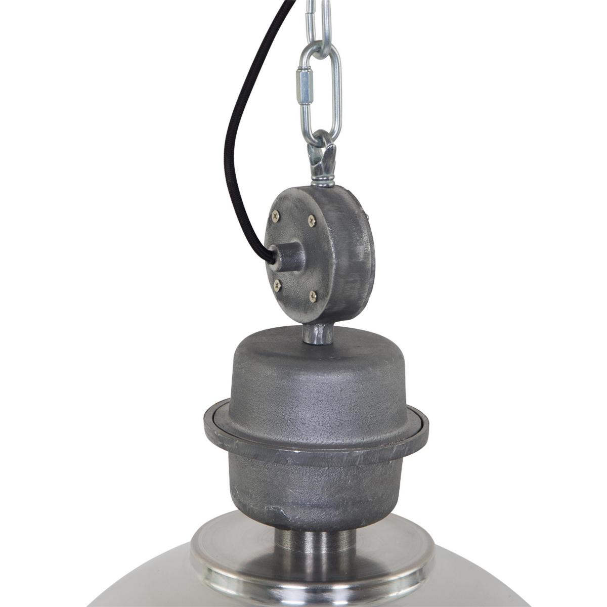 Pendelleuchte Bikkel - Silberfarben, Trend, Glas/Metall (42/145/42cm)