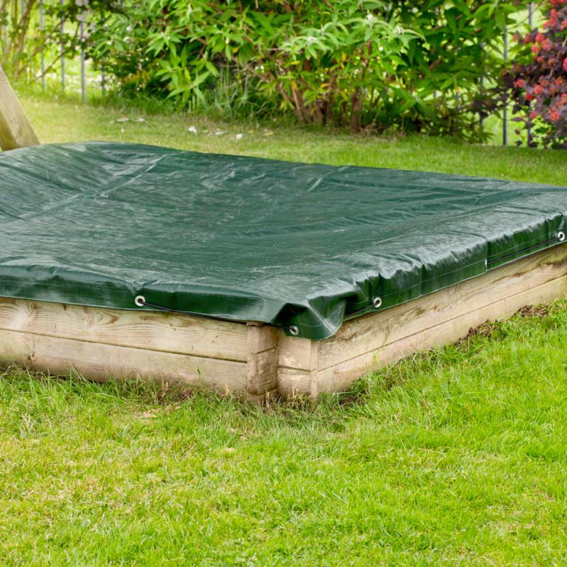 Sandkasten-Abdeckplane Grün Grün - Grün, Basics, Kunststoff (170/170cm)
