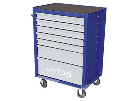 Werkstattwagen inkl. 158-teiligem Werkzeugset - Blau/Schwarz, MODERN, Kunststoff/Metall (67,5/84/48cm) - Erba Werkstattwagen inkl. 158-teiligem Werkzeugset - Blau/Schwarz, MODERN, Kunststoff/Metall (67,5/84/48cm) - Erba