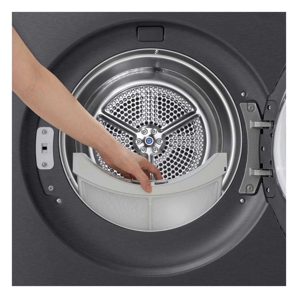 Wärmepumpentrockner Füllmenge ca. 9 Kg - Schwarz, Basics, Metall (60/85/66cm) - LG