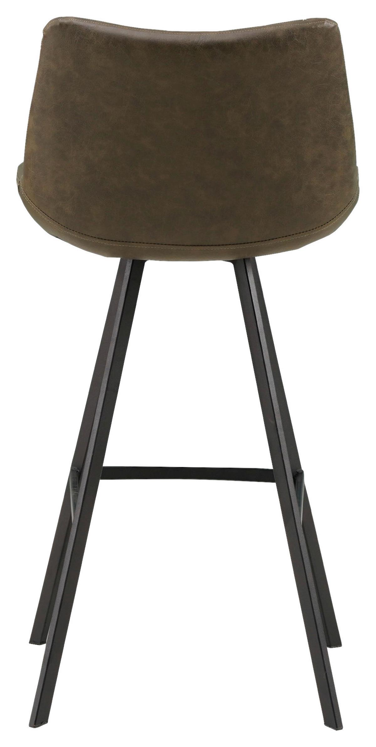 Barhocker-set Bowie - Schwarz/Grün, KONVENTIONELL, Textil/Metall (50/102/55cm) - MID.YOU