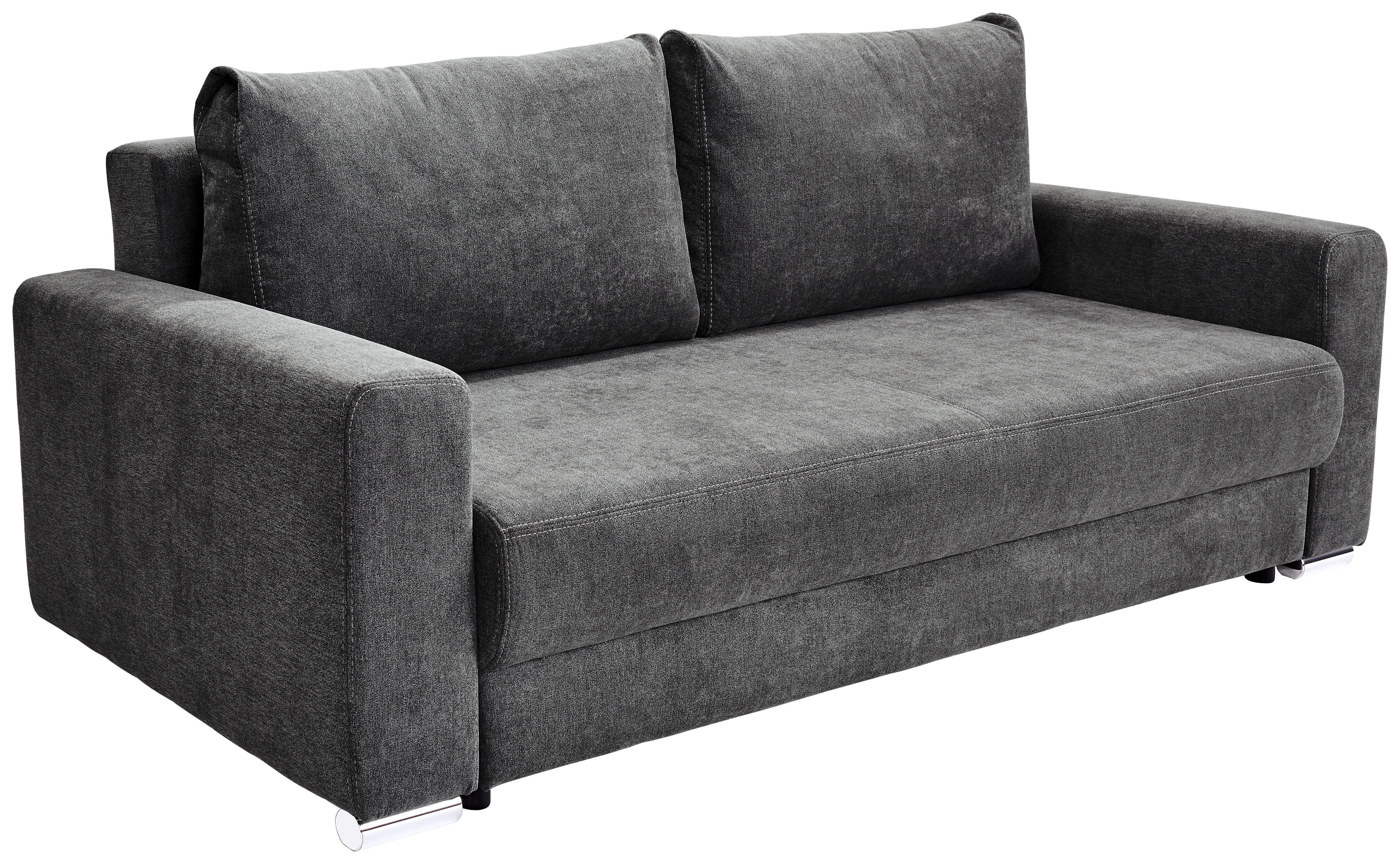 Bigsofa Garcia B: 248cm - Chromfarben/Beige, MODERN, Holz/Textil (248/90/103cm) - Luca Bessoni